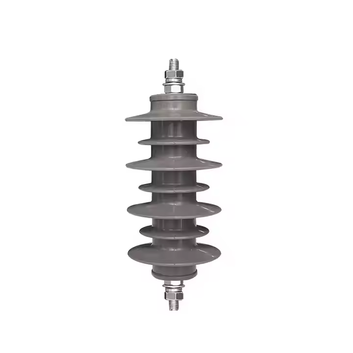 10KV 20KV 33KV 110KV سيليكون مركب بوليمر الفجوة الفجوة أكسيد الزنك الصاعقة صخرة أكسيد المعادن