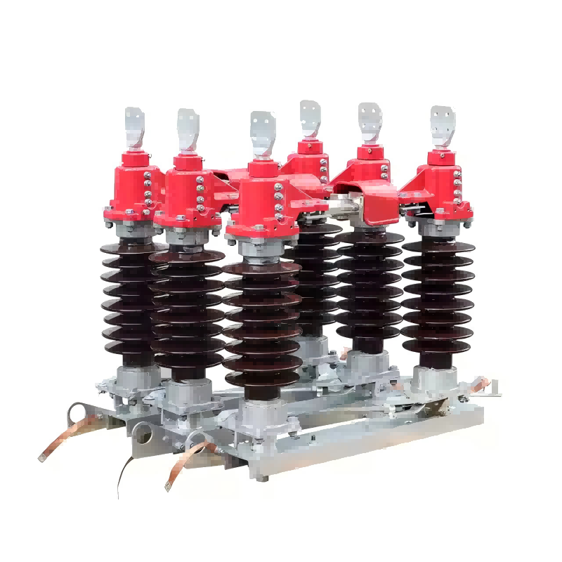 GW4 35kV العمودي في الهواء الطلق نوع التشغيل ثلاث مراحل مفتاح الاتصال